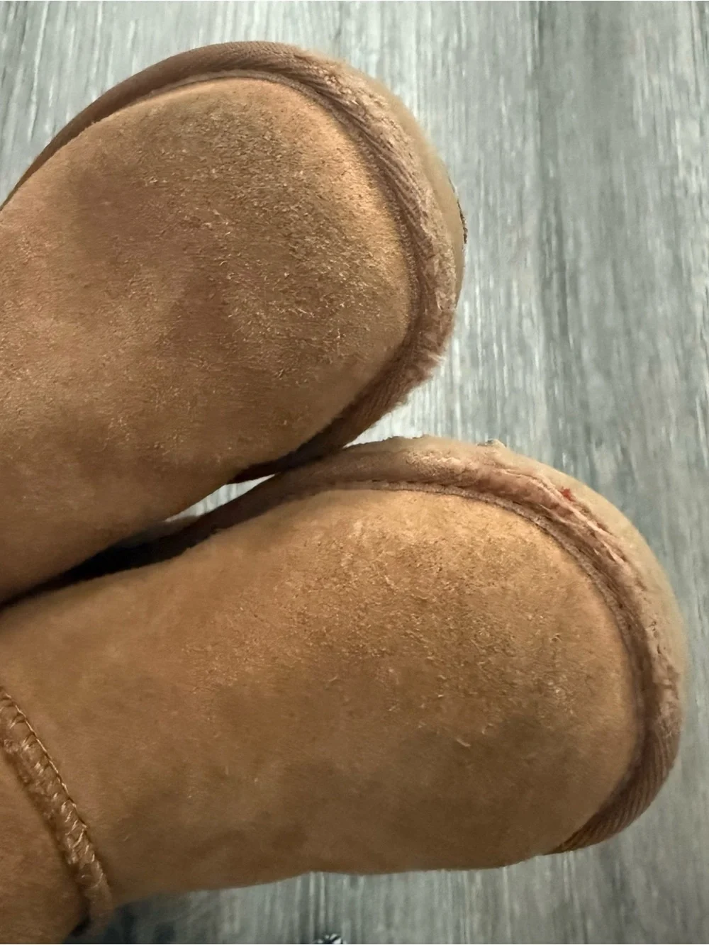 UGG Chestnut Suede Shearling Lined Short Boots